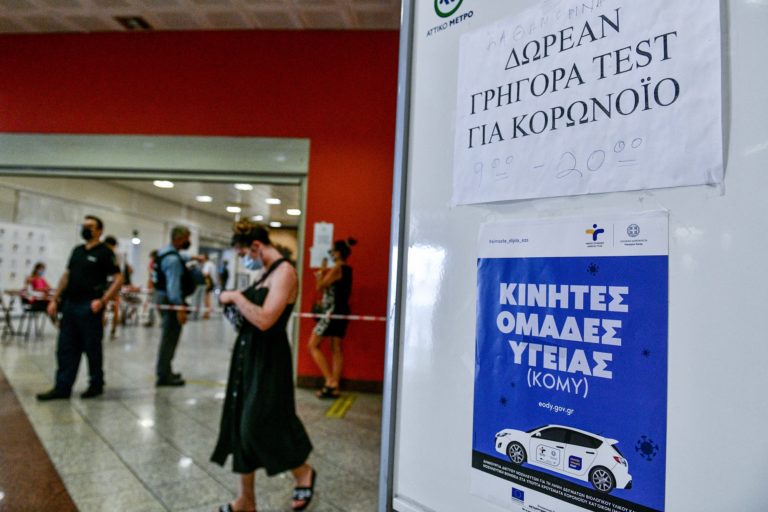 Σε ποια σημεία θα γίνουν δωρεάν rapid test την Παρασκευή 3 Σεπτεμβρίου