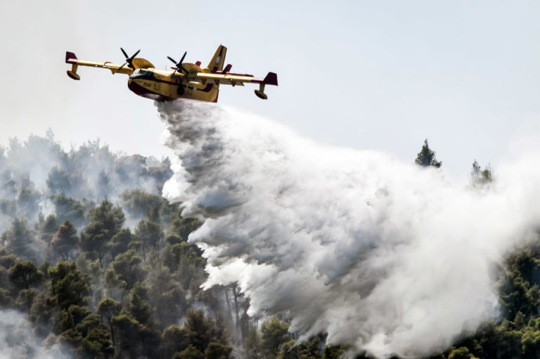 Σε εξέλιξη χωρίς ενιαίο μέτωπο η φωτιά στα Βίλια — Σε ύφεση η πυρκαγιά στο δήμο Λαυρεωτικής