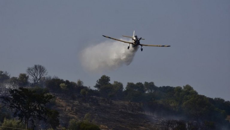 Ζάκυνθος: Πρόλαβαν τη φωτιά πριν πάρει έκταση – Καθοριστική η συμβολή των εναέριων μέσων