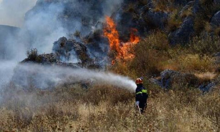 Πύργος: Υπό μερικό έλεγχο και χωρίς ενεργό μέτωπο η φωτιά στην Κορυφή Ηλείας