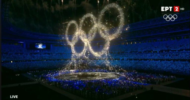 Βίντεο: Στον ουρανό του Σταδίου οι Ολυμπιακοί Κύκλοι
