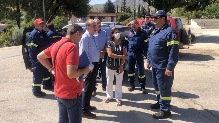 Αυτοψία στον Ακροκόρινθο έκανε ο περιφερειάρχης Πελοποννήσου Π. Νίκας