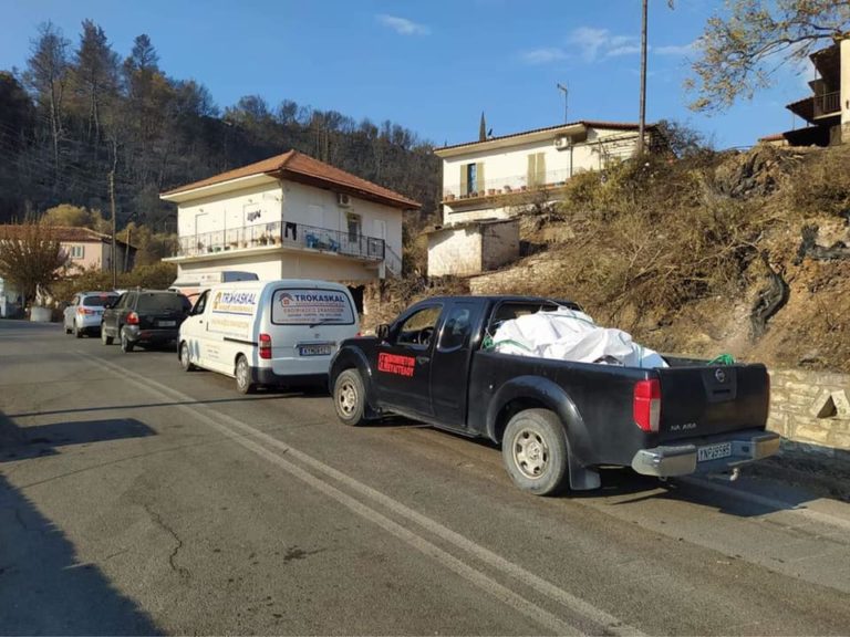 Κέρκυρα: Αποστολή βοήθειας στα πυρόπληκτα χωριά του Πύργου