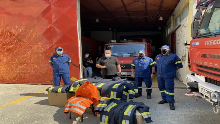 Παράδοση στολών στην Πυροσβεστική Κομοτηνής στο πλαίσιο της Ελληνογερμανικής Φιλίας