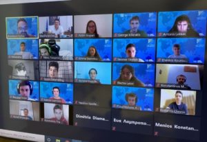 Τηλεδιάσκεψη B. Κικίλια με την Ελληνική Εθνική Ομάδα Ρομποτικής