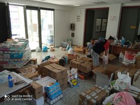 Κοντά στους πυρόπληκτους της Εύβοιας , Εργατικό Κέντρο και Αγροτικοί Σύλλογοι