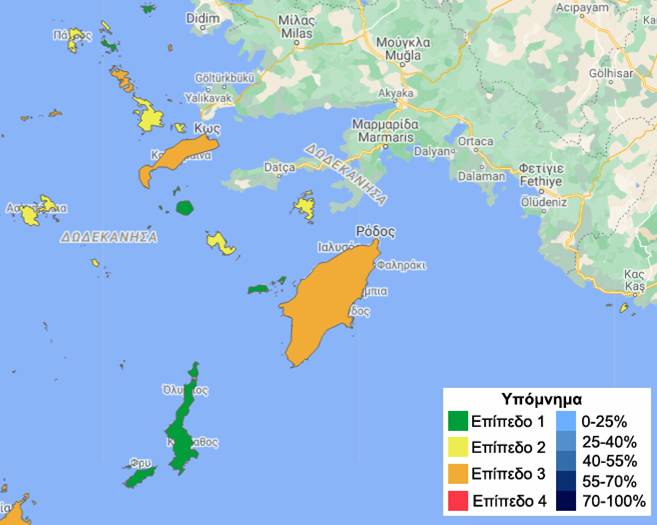 Σε υψηλά επίπεδα παραμένουν τα κρούσματα στα Δωδεκάνησα