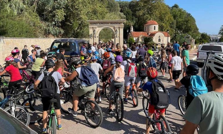 Χανιά. Με επιτυχία η οικολογική Ποδηλατική Διαδρομή στον Πλατανιά