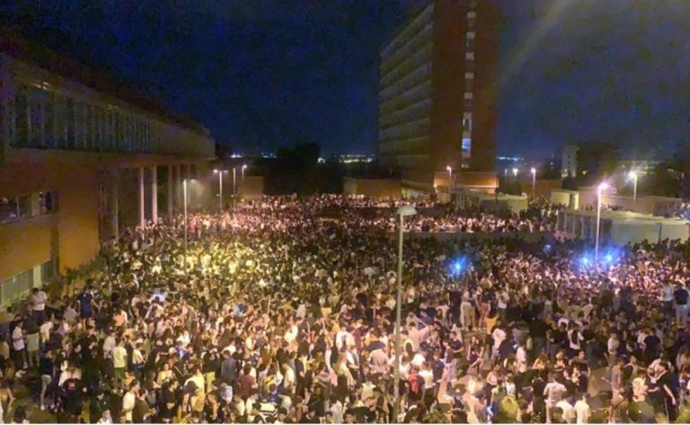 Μαδρίτη: 25.000 φοιτητές σε υπαίθριο πάρτι (video)