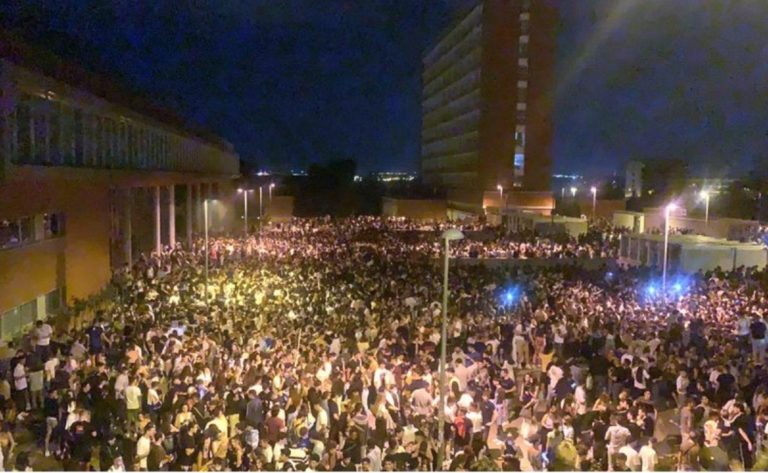 Μαδρίτη: 25.000 φοιτητές σε υπαίθριο πάρτι (video)