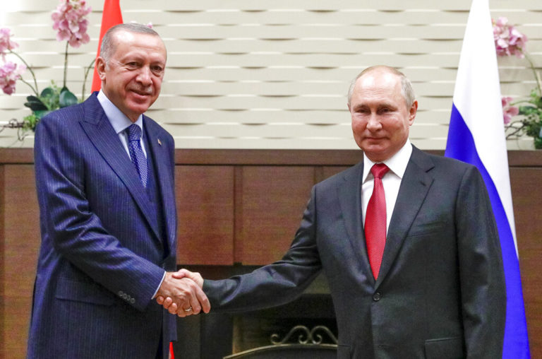 Έληξε η συνάντηση Πούτιν – Ερντογάν στο Σότσι