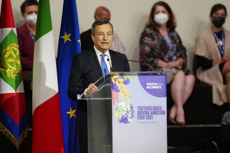 Youth4Climate – Mario Draghi: Αναγκαία η οικολογική μετάβαση – Η κινητοποίησή σας ήταν ισχυρή, σας ακούμε