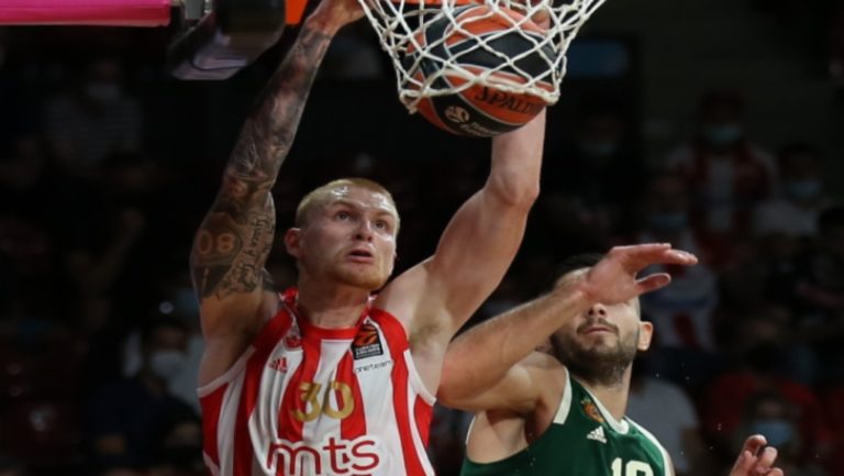 Βαριά ήττα με 83-55 από τον Ερυθρό Αστέρα ο Παναθηναϊκός