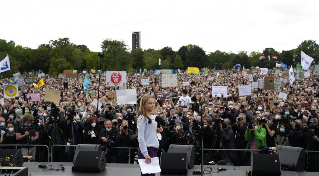 Η Γερμανία ένας από τους μεγαλύτερους «κακούς του κλίματος», δηλώνει η Γκρέτα Τούνμπεργκ στο Βερολίνο