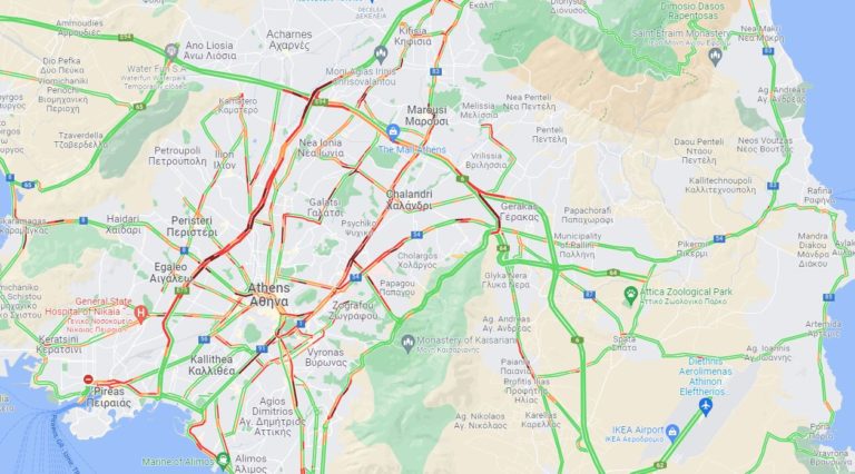 LIVE: Η κίνηση στους δρόμους τώρα – Συνεχής ενημέρωση