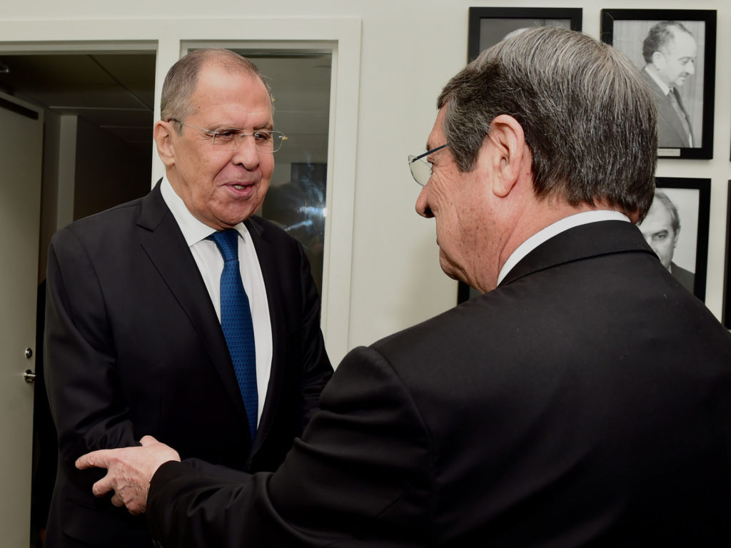 Κύπρος: Συνάντηση Ν. Αναστασιάδη με τον Ρώσο ΥΠΕΞ Σ. Λαβρόφ στη Ν. Υόρκη