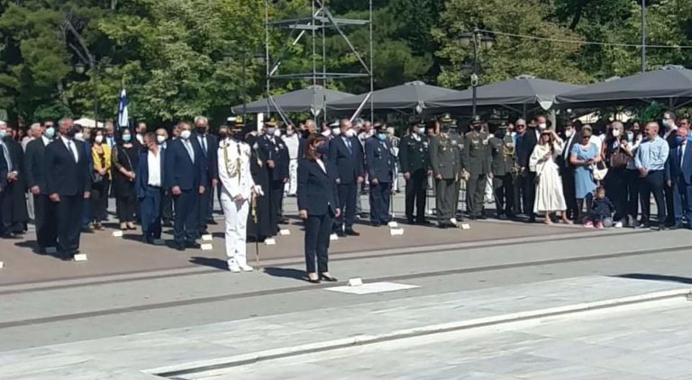 Κ. Σακελλαροπούλου από Τρίπολη: Η Ελλάδα δεν απεμπολεί τα κυριαρχικά της δικαιώματα