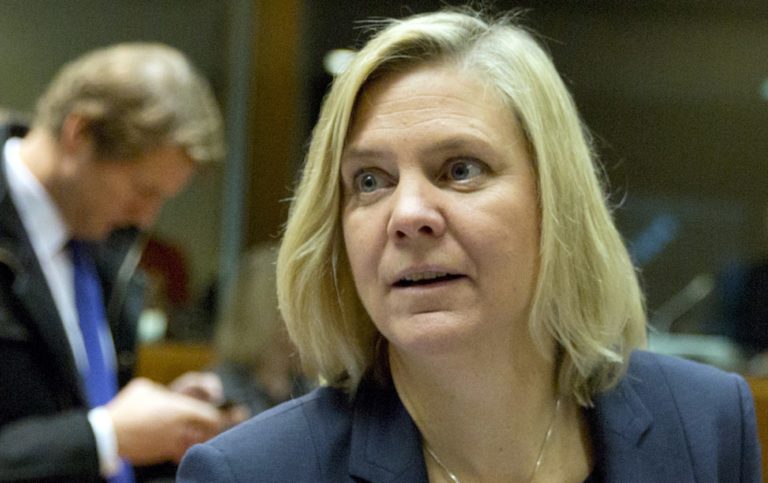 Σουηδία: Υποψήφια για τον πρωθυπουργικό θώκο η Υπ. Οικονομικών Μαγκνταλένα Άντερσον