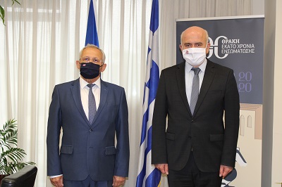 Κομοτηνή: Συνάντηση του Περιφερειάρχη ΑΜΘ με τον Γενικό Πρόξενο της Ρωσίας στη Θεσσαλονίκη