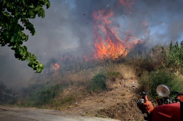 Κάρπαθος: Πυρκαγιά στα Σπόα – επι τόπου όλη η δύναμη της Πυροσβεστικής