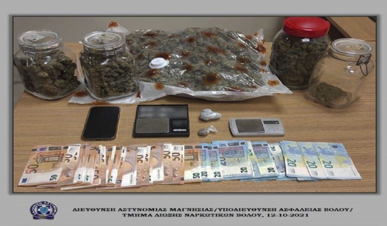 Με 1,5κιλό χασίς συνελήφθησαν δυο άτομα στο Βόλο