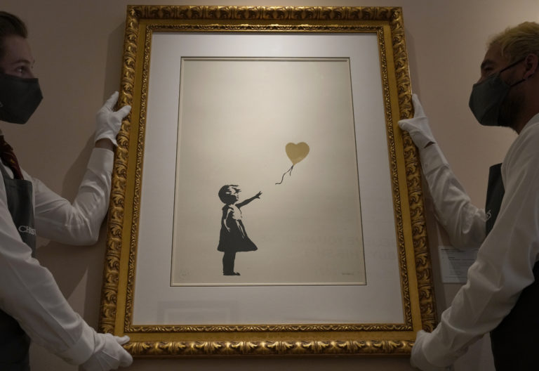 Νέα τιμή ρεκόρ για έργο του Banksy – «Το Κορίτσι με το Μπαλόνι» πωλήθηκε αντί 21,8 εκατ.