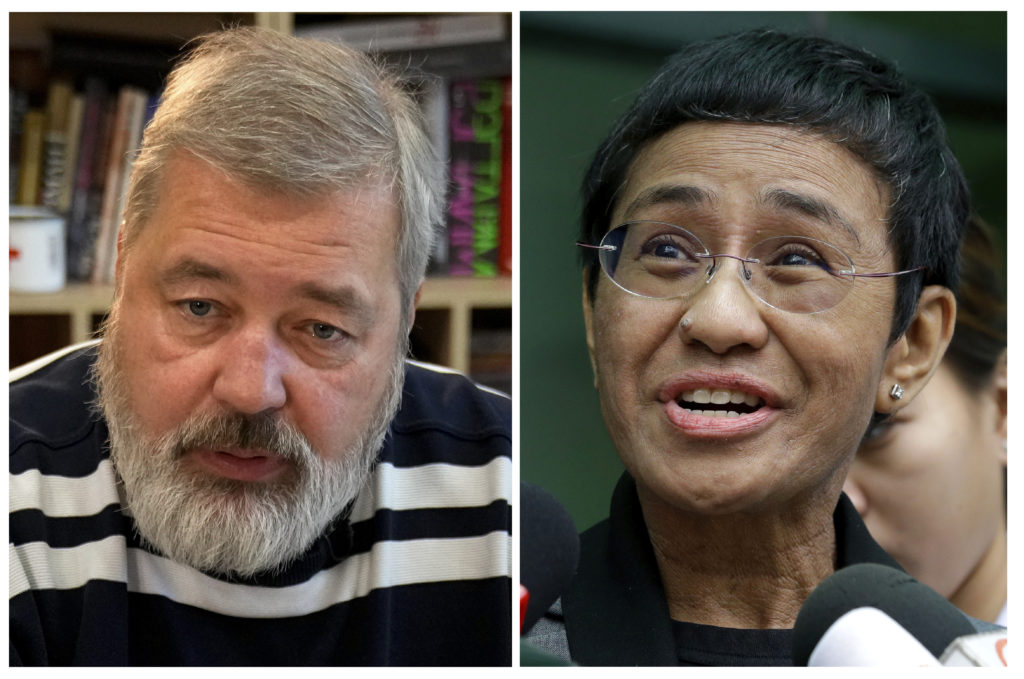 Νόμπελ Ειρήνης 2021: Στους δημοσιογράφους Maria Ressa (Φιλιππίνες) και Dmitry Muratov (Ρωσία)