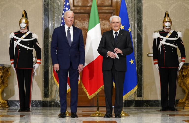 Ρώμη – G20: Συνάντηση των Sergio Mattarella και Mario Draghi με τον Joe Biden
