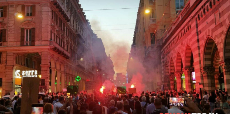 Ιταλία: Επεισόδια στις διαδηλώσεις κατά του Πράσινου Πιστοποιητικού