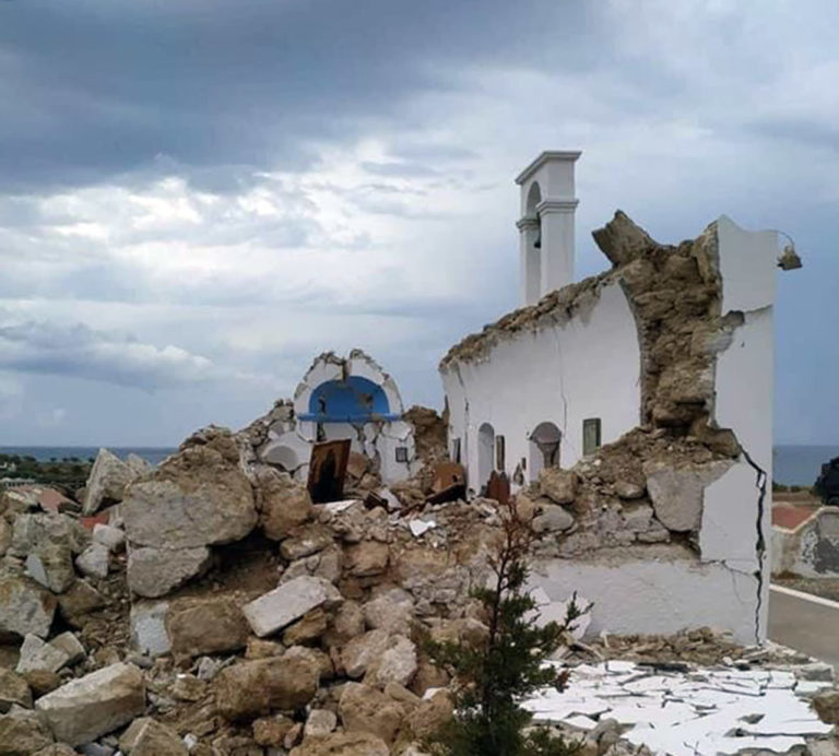 Ισχυρός σεισμός ανοιχτά του Λασιθίου – Κατέρρευσε εκκλησάκι – Προκάλεσε μικρού ύψους τσουνάμι  (video)