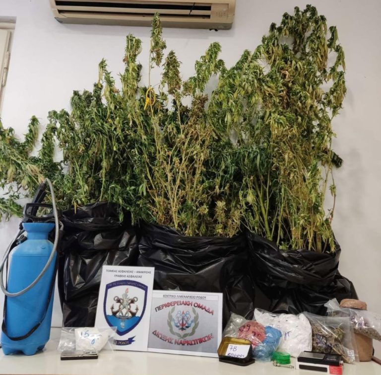 Δύο συλλήψεις για ναρκωτικά από άνδρες του Λιμεναρχείου Ρόδου