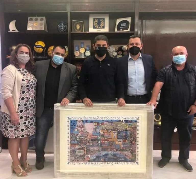Συνάντηση με τον Υφυπουργό Αθλητισμού Λ. Αυγενάκη είχε αντιπροσωπεία του δήμου Βόρειας Κυνουρίας