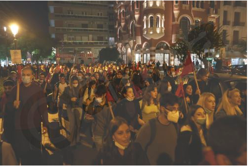Θεσσαλονίκη: Ολοκληρώθηκαν οι αντιφασιστικές εκδηλώσεις με αφορμή τον έναν χρόνο από την καταδίκη της Χ.Α.