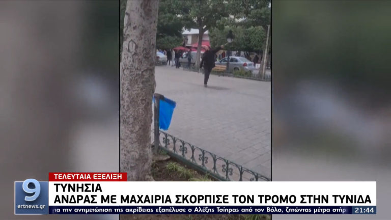 Τυνησία: Άνδρας με μαχαίρια σκόρπισε τον τρόμο στην Τύνιδα (video)