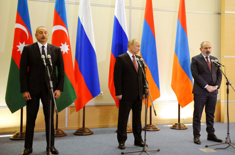 Ρωσία: Οι ηγέτες Αρμενίας και Αζερμπαϊτζάν συμφώνησαν να  εργαστούν για να οριοθετήσουν τα κοινά σύνορα των δύο χωρών