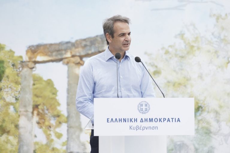Μητσοτάκης από Αρχαία Ολυμπία: Εντός του 2022 ξεκινούν τα έργα στον αυτοκινητόδρομο