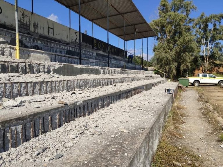 Έναρξη εργασιών ανακατασκευής του γηπέδου ποδοσφαίρου Βουκολιών στο Δήμο Πλατανιά