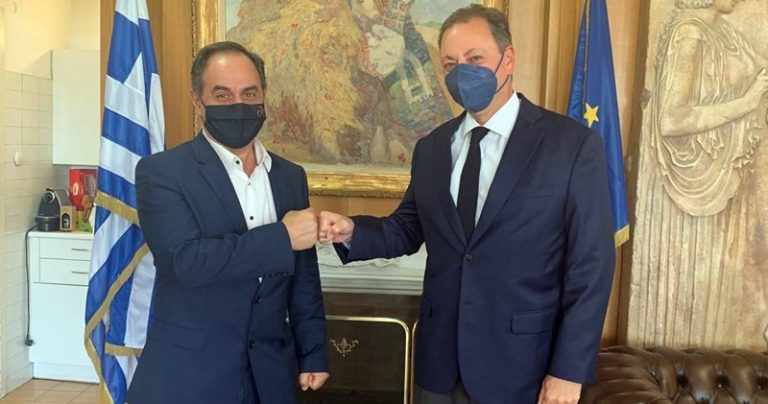 Συνάντηση του Δημάρχου Καρδίτσας με τον υπουργό Αγροτικής Ανάπτυξης Σπήλιο Λιβανό