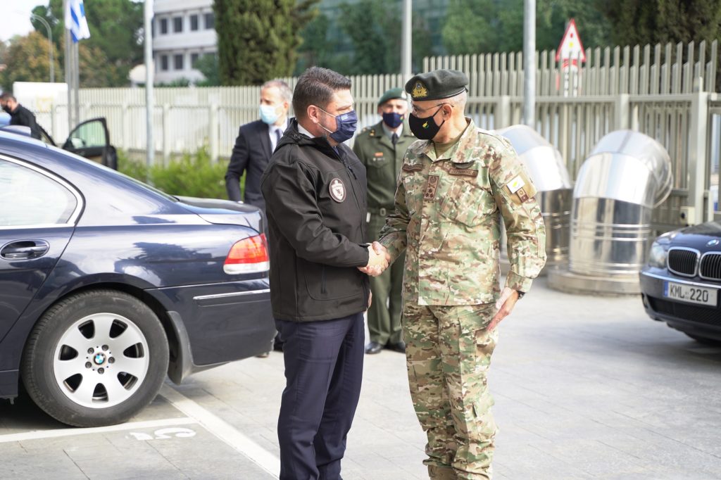 Κύπρος: Επίσκεψη του υφυπουργού Εθνικής Άμυνας Ν. Χαρδαλιά στο Γενικό Επιτελείο Εθνικής Φρουράς
