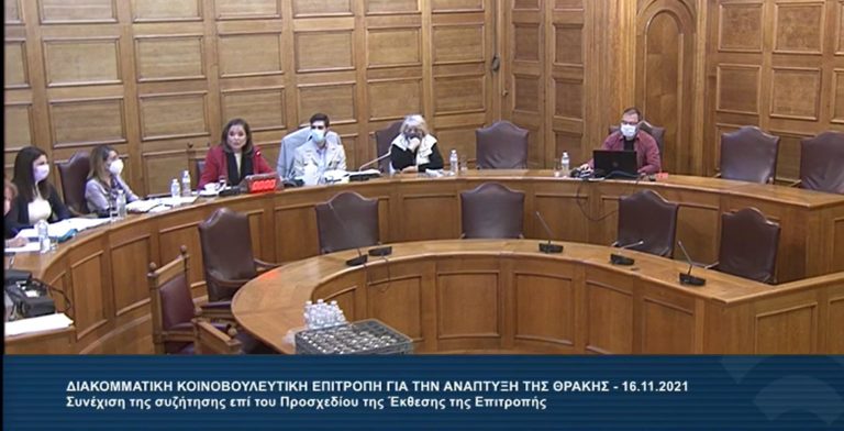 Παρέμβαση βουλευτή Ροδόπης ΣΥΡΙΖΑ Δ. Χαρίτου στη Διακομματική Επιτροπή Θράκης