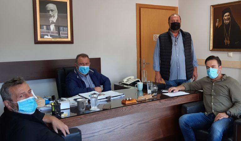 Επίσκεψη του νέου Προέδρου των κτηνοτρόφων Χανίων στον Δήμαρχο Κισσάμου
