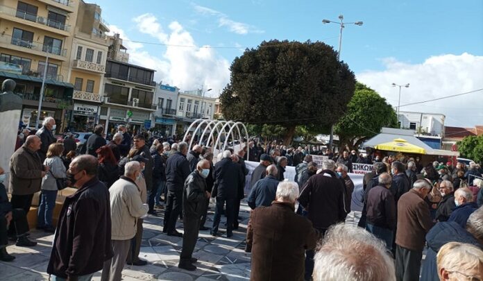 Χανιά: Διαμαρτυρία συνταξιούχων