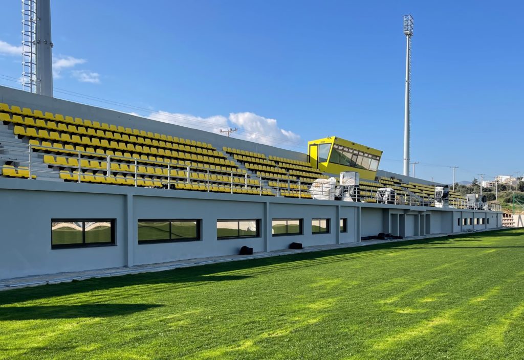 Σχεδόν έτοιμο το νέο γήπεδο της ΑΕΚ στα Σπάτα (pics)