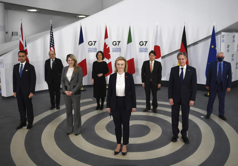 G7: Η Ομάδα των Επτά προειδοποιεί τη Ρωσία για «συνέπειες» αν επιτεθεί στην Ουκρανία – Tο σχέδιο δήλωσης