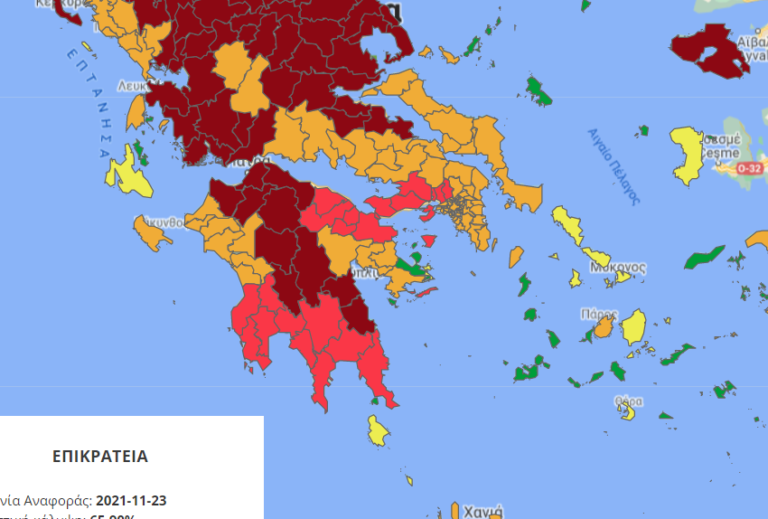 Μεσσηνία: Στο “πορτοκαλί” του επιδημιολογικού χάρτη – Κατέληξε 65χρονος στο Νοσοκομείο