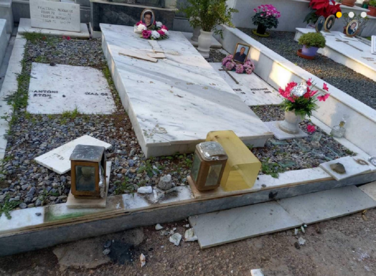 Bανδαλισμοί στο νεκροταφείο της Ελευσίνας – Μήνυση από τη Δημοτική Αρχή