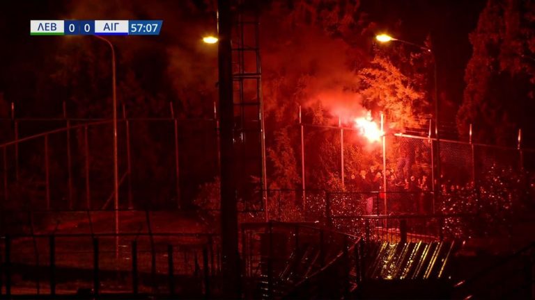 Λεβαδειακός-Αιγάλεω: Διακοπή ρεύματος και προσωρινή διακοπή αγώνα (video)