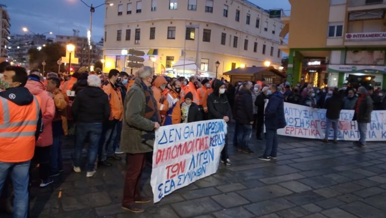 Καβάλα: Συλλαλητήριο και πορεία υπέρ των εργαζομένων στα πετρέλαια