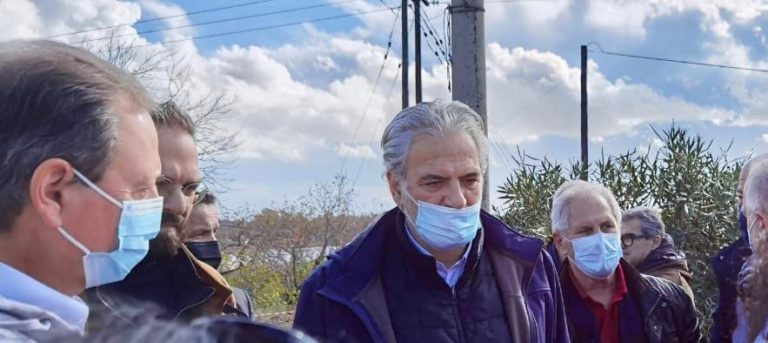 Αυτοψία Στυλιανίδη στις πληγείσες περιοχές της Αιτωλοακαρνανίας