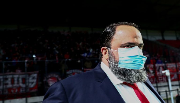 Μαρινάκης: «Παρών» στο Αντβέρπ-Ολυμπιακός (φώτο)
